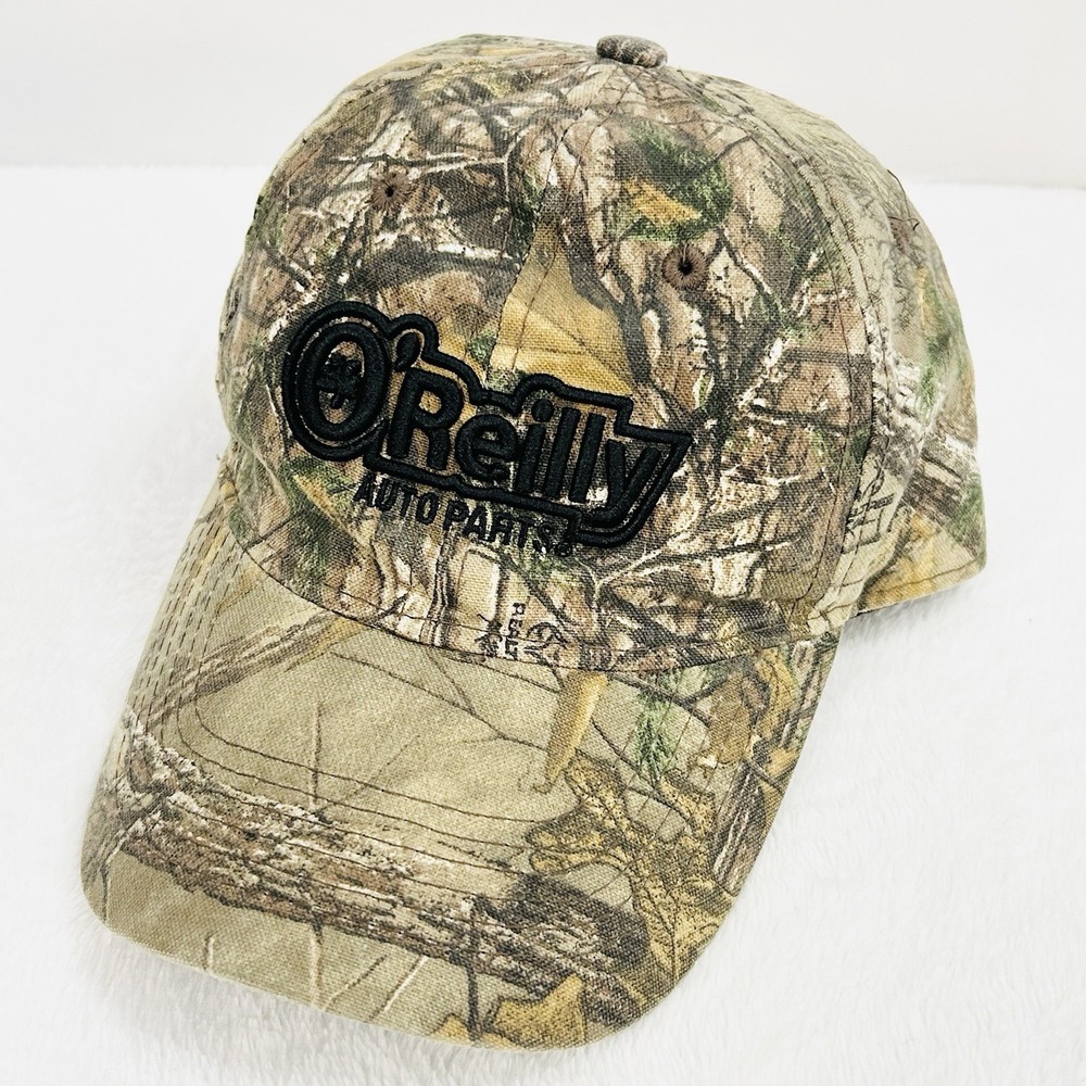 O'Reilly Auto Parts Realtree Camo Hat Cap Adjustable Strapback‎ Brown Outdoors